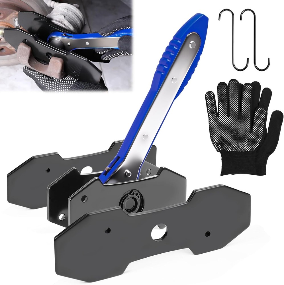 Brake Caliper Compression Tool,360° Swing Ratchet Switch With Additional 2 pcs L