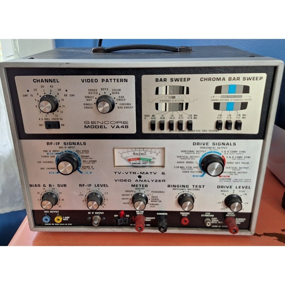 Vintage Sencore Model VA48 Video Analyzer Meter