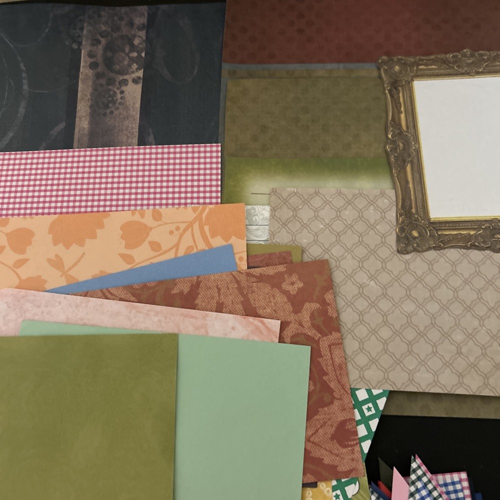 scrapbooking supplies lot used