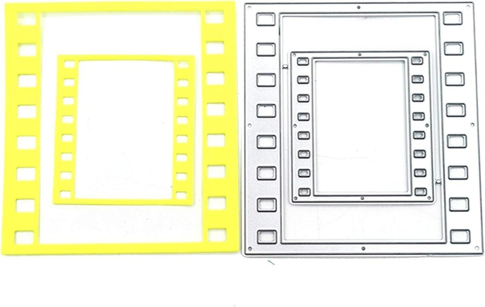 Rectangular Frame Metal Cutting Die Punch Stencils Embossing Template for Car...