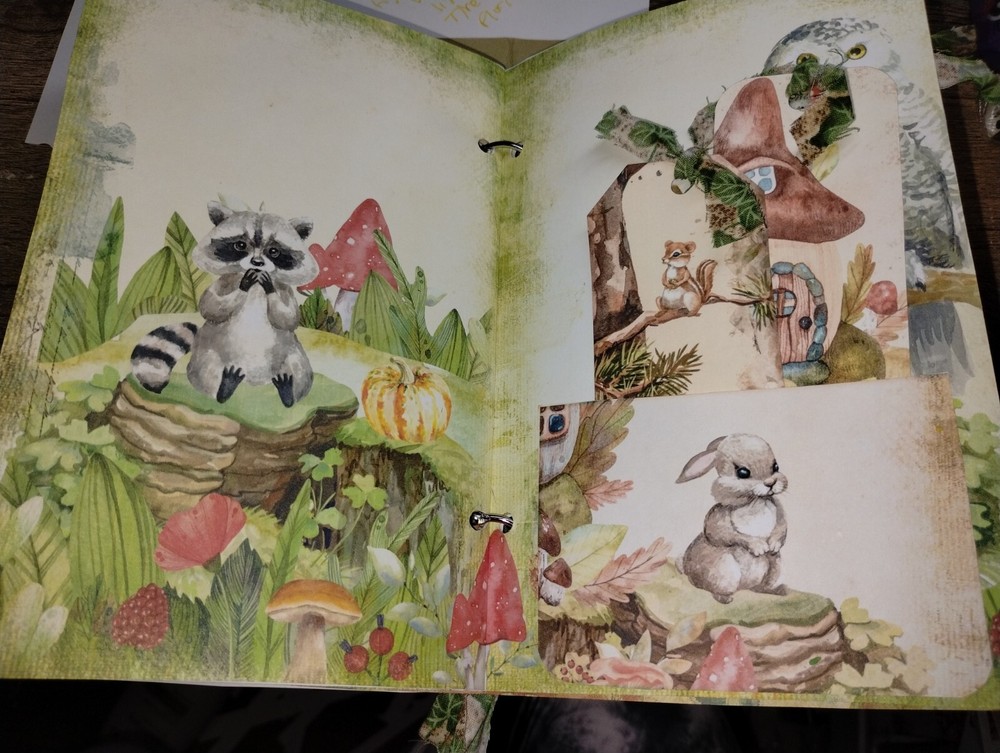 Gnome Forest Junk Journal Scrapbook USA