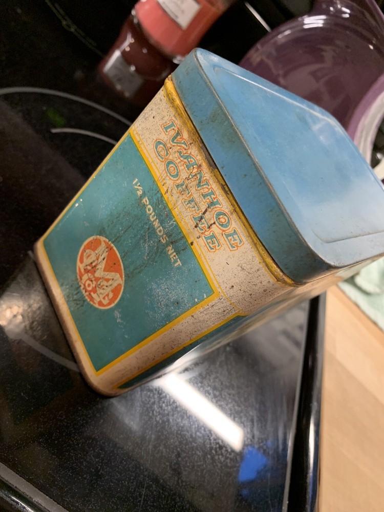 ivanhoe coffee tin
