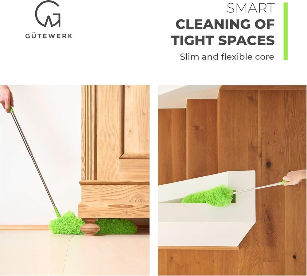 Extendable Microfiber Feather Duster for Dust Ceiling Fan Cobweb Cleaners