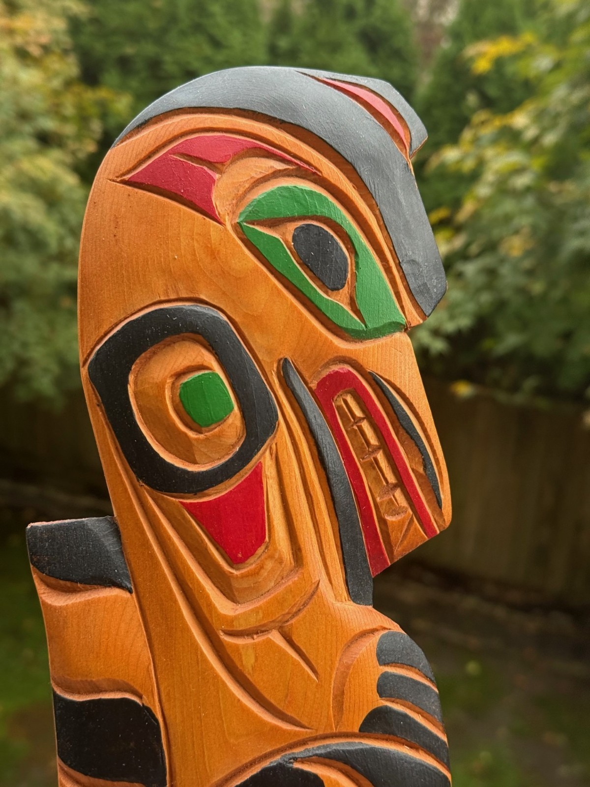 Northwest Coast Native Art Kwakwa̱ka̱ʼwakw Wolf carving
