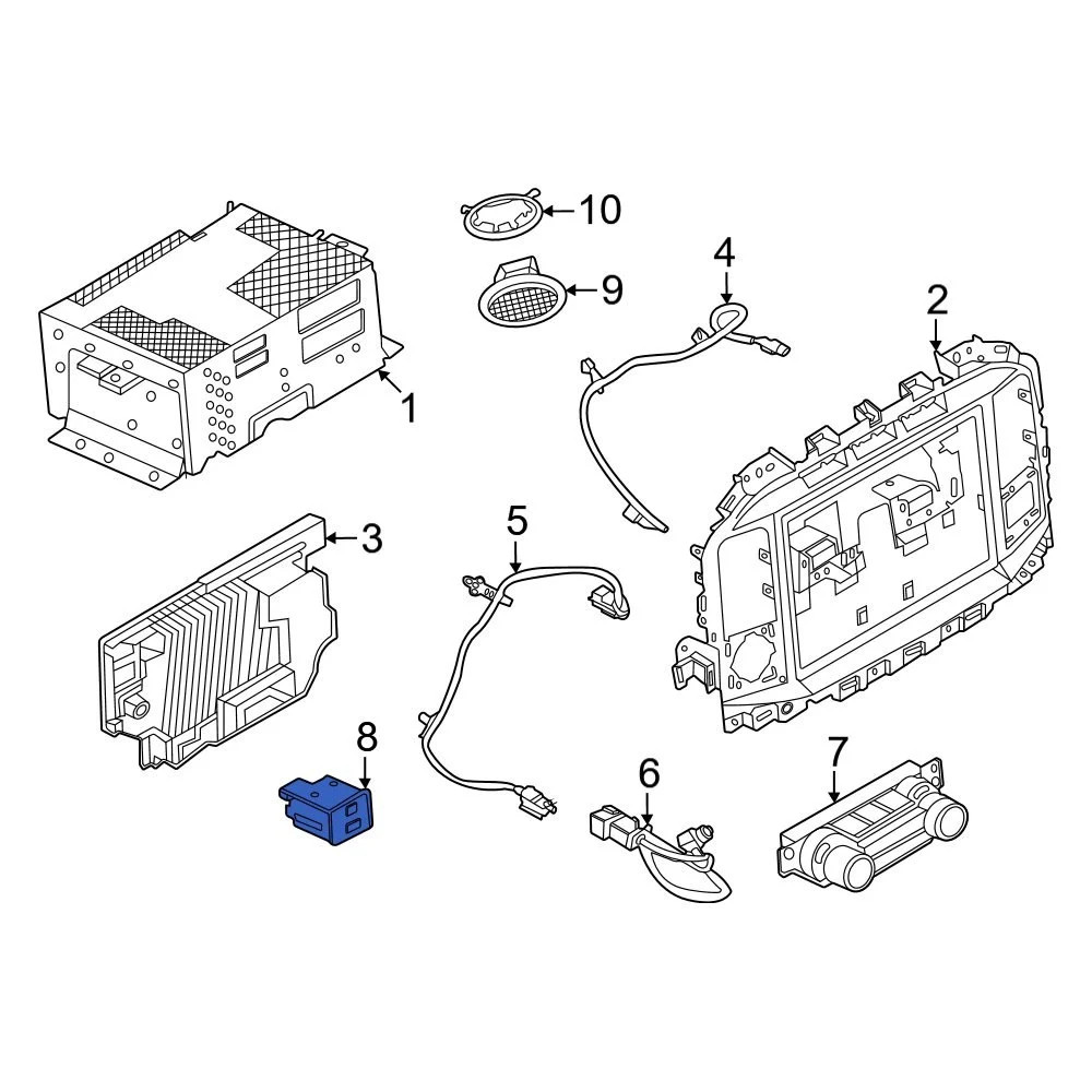 Ford ML3Z19A387D Audio Auxiliary Jack