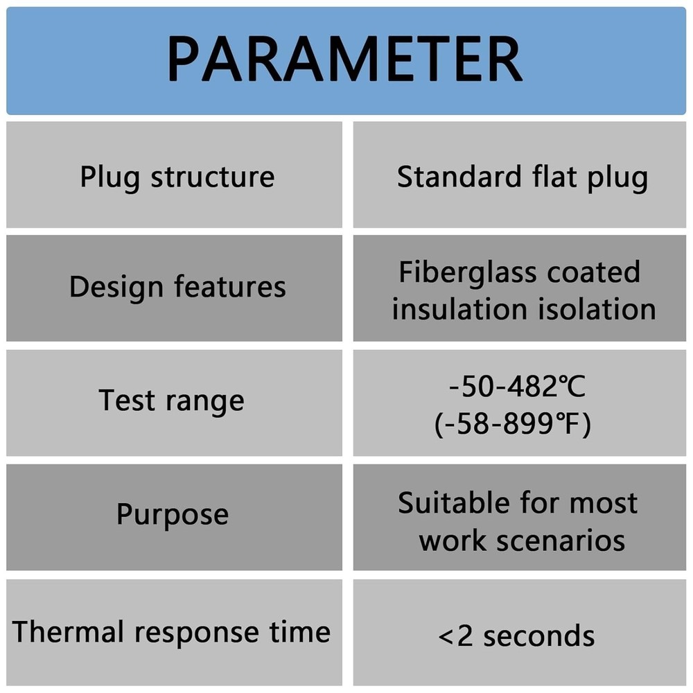 K type Thermocouple Temperature Probe Sensor 3 Meter Replacement