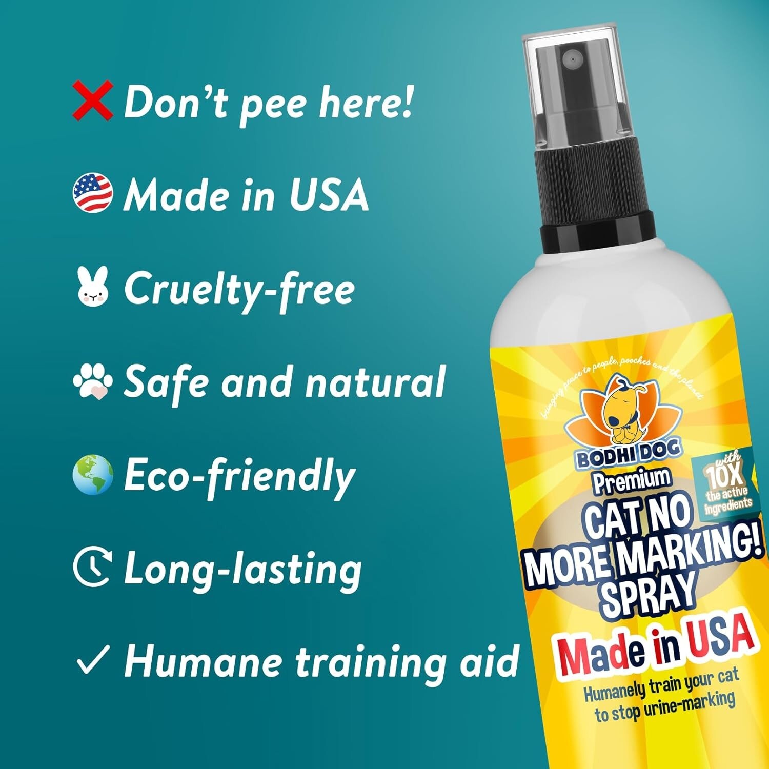 Cat No More Marking Spray: Pet-Safe Urination Deterrent for Indoor & Outdoor Use