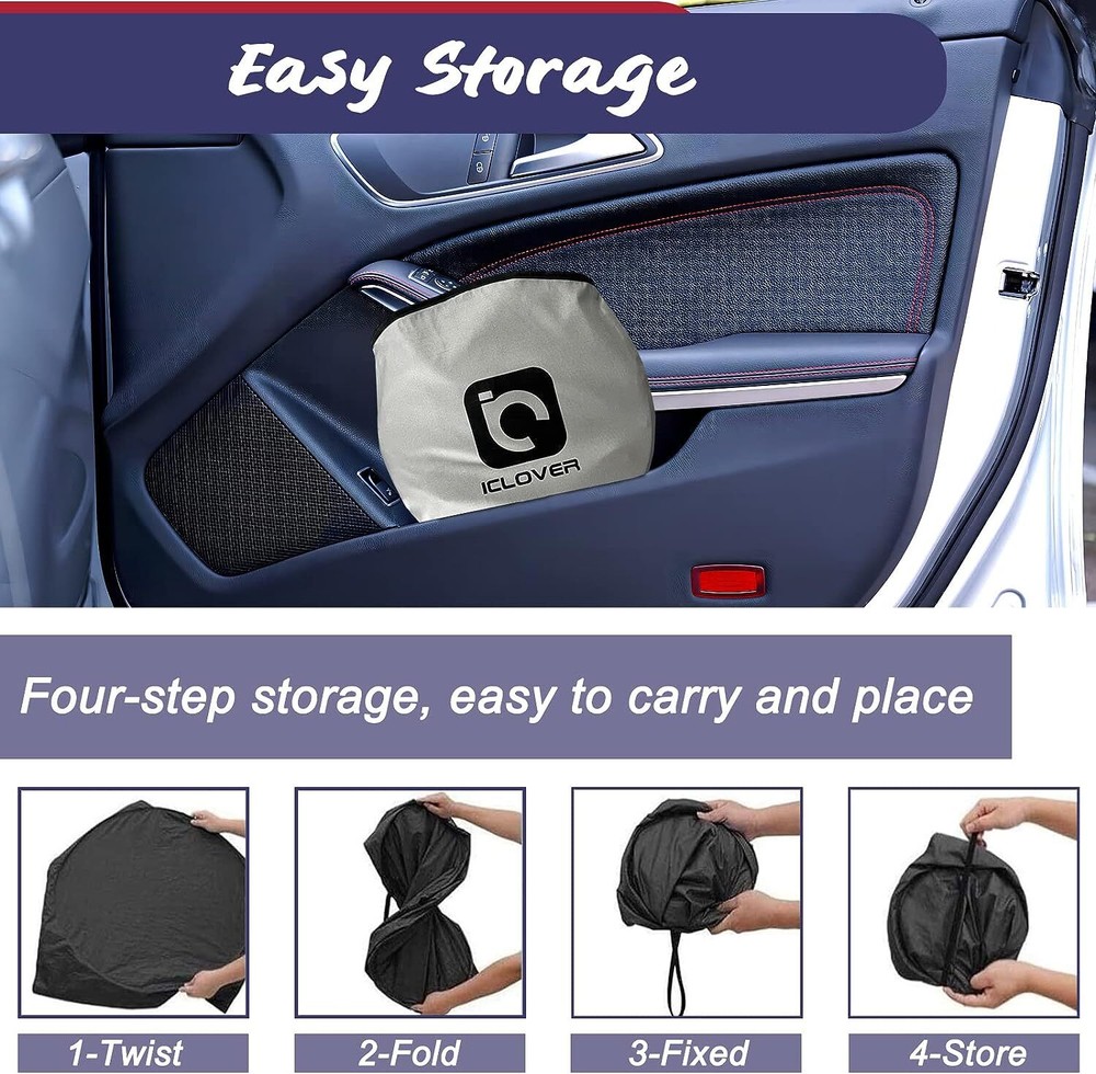 Foldable Auto Car Windshield Sun Shade Shield Cover Visor UV Block Protector