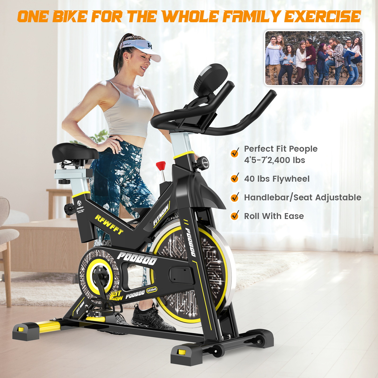 Indoor Cycling Bike Magnetic Stationary Bike Cycle Bike Fitness Exercise Bike