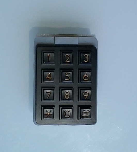Sentex Samwell 7 Pin Gold Numbers Numeric Keypad