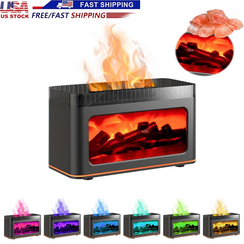 Fireplace Diffuser Humidifier Essential Oil Support Ultrasonic Aromatherapy New