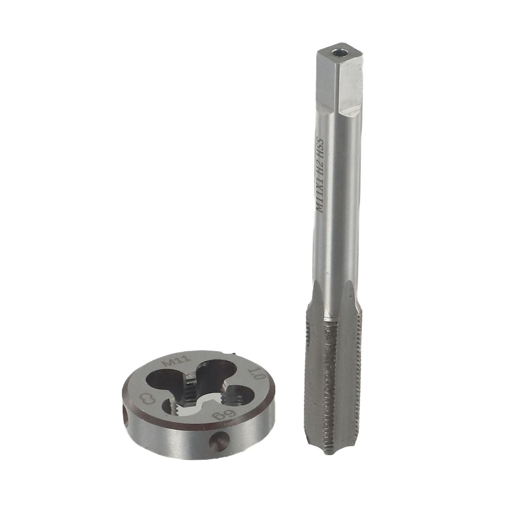 Practical Tap Die Tool Right Hand Silver 2pcs/set High speed steel Kit