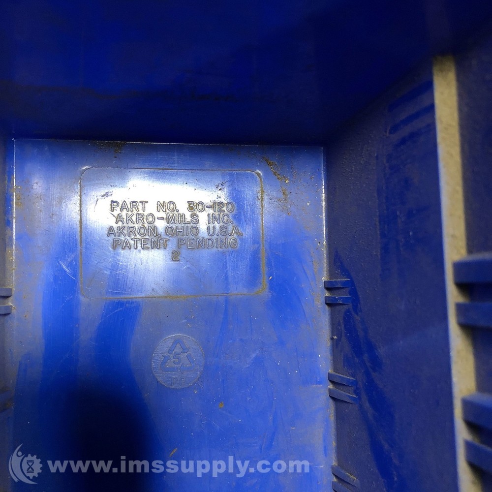 Akro Mils 30-120 Blue Plastic Storage Bin USIP