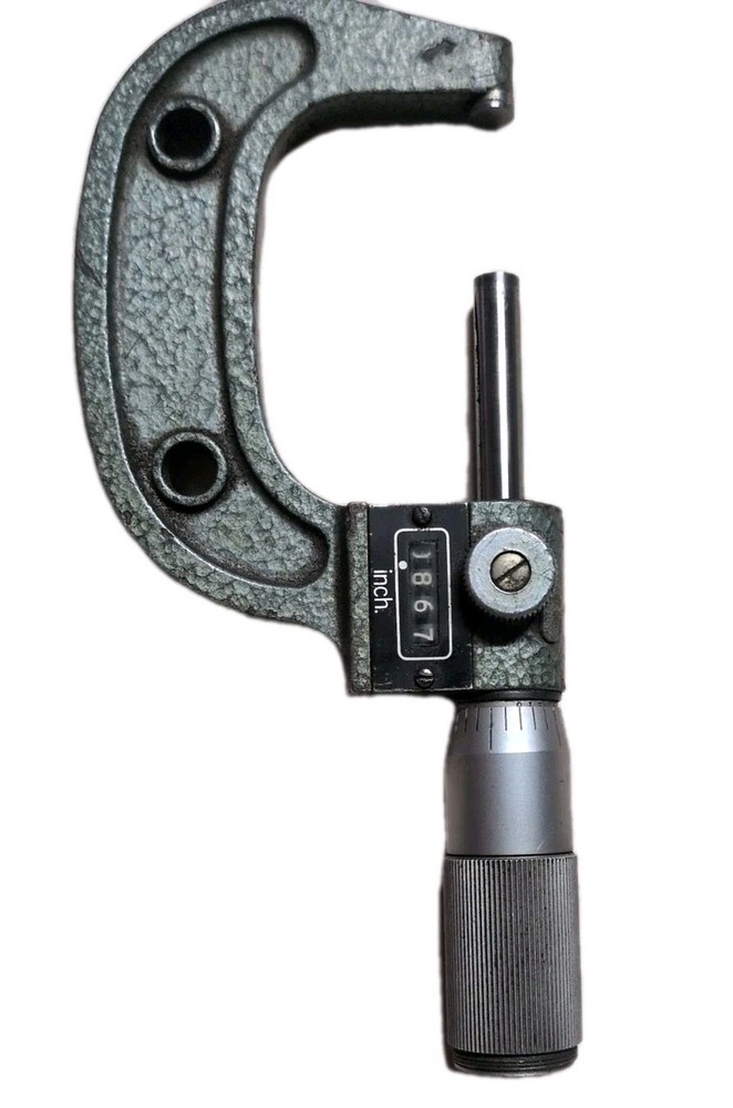 Digit Outside Micrometer 0-2" .001 Carbide Tips Machinist