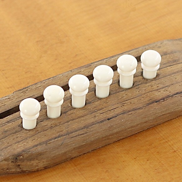 30x Bone Guitar Bridge Pin String Peg Luthier Nut Saddle