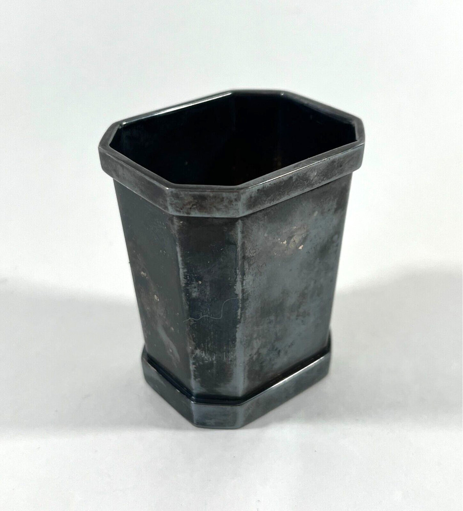 Vintage St. James Brazil Silverplate Octagonal Mini Cup 2.5"