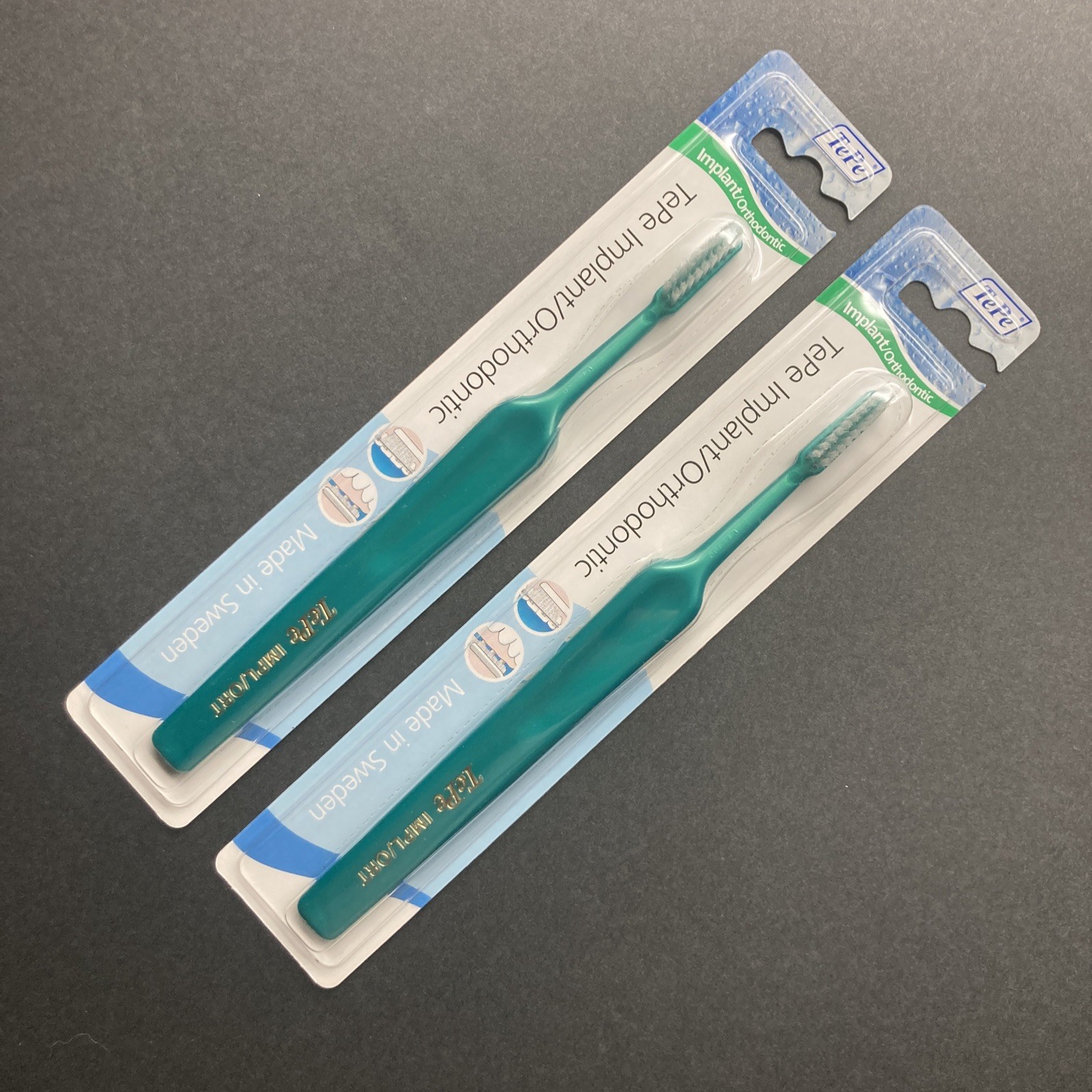 2 PACK TEPE Implant Orthodontic Soft Toothbrush Cleaning Implants & Fixed Braces