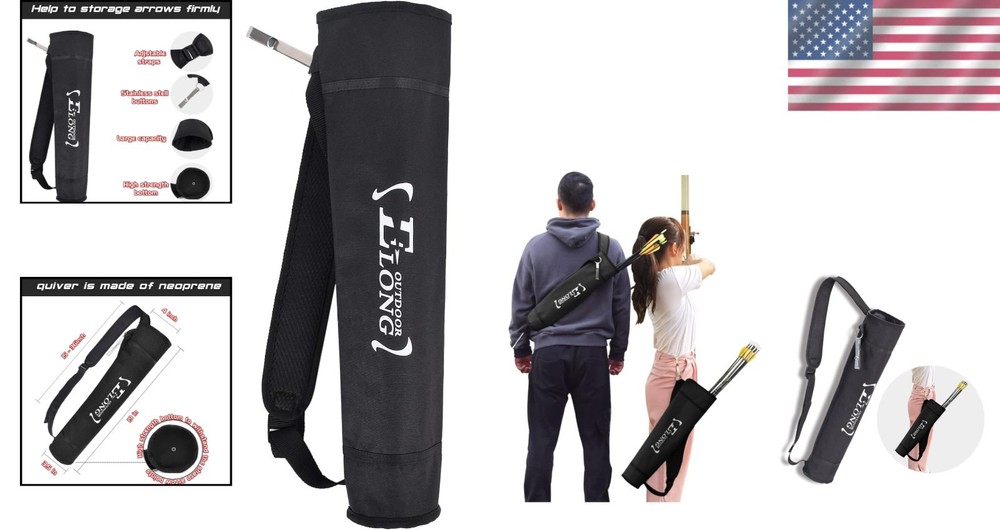 Elong Archery Back Holder - Adjustable, Comfortable & Lightweight Design