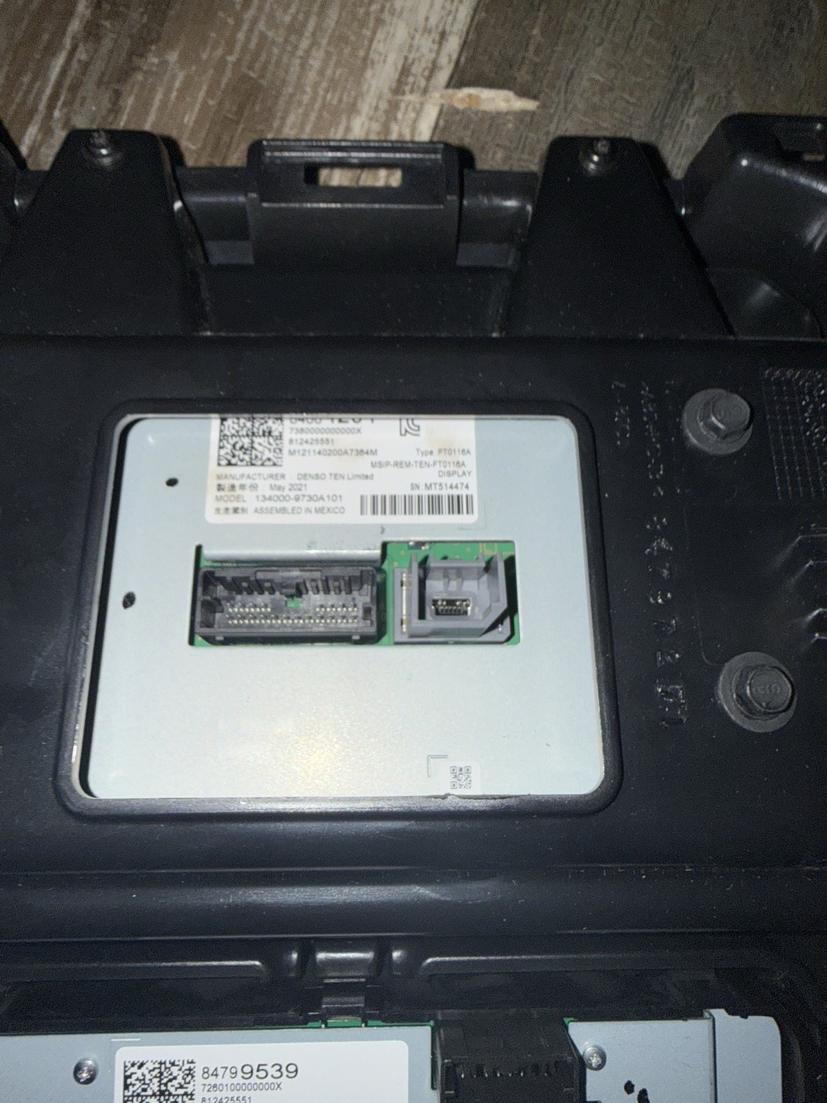 2021 CHEVY SILVERADO 2500 RADIO CONTROL PANEL 8" DISPLAY 84542734 HEAT/AC DASH