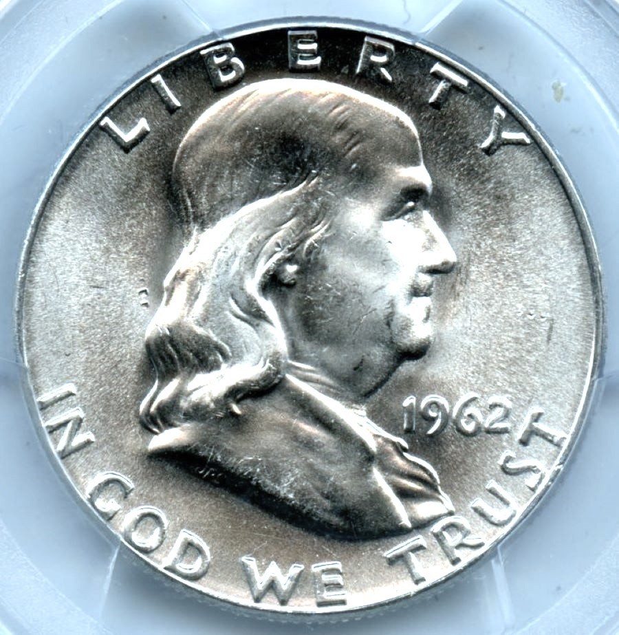 1962 Franklin Half Dollar, PCGS MS65