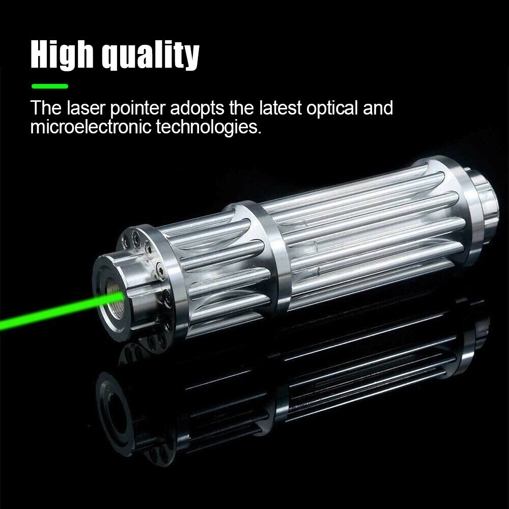 Adjustable Focus 532nm Green Laser Pointer Visible Beam Flashlight Focus Lazer