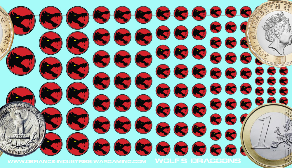 Wolf's Dragoons - Waterslide Decals for Battletech