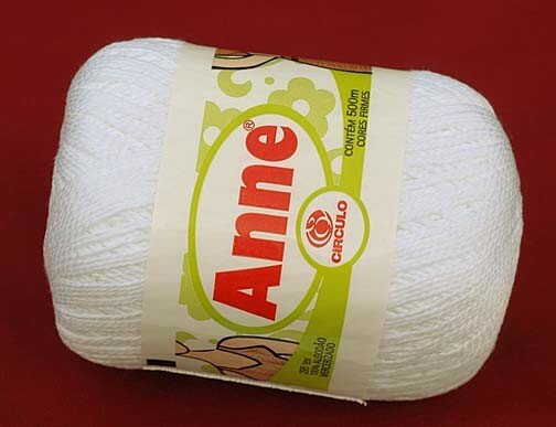 Crochet Yarn / Thread CIRCULO ANNE Mercerized Cotton - #8001 WHITE