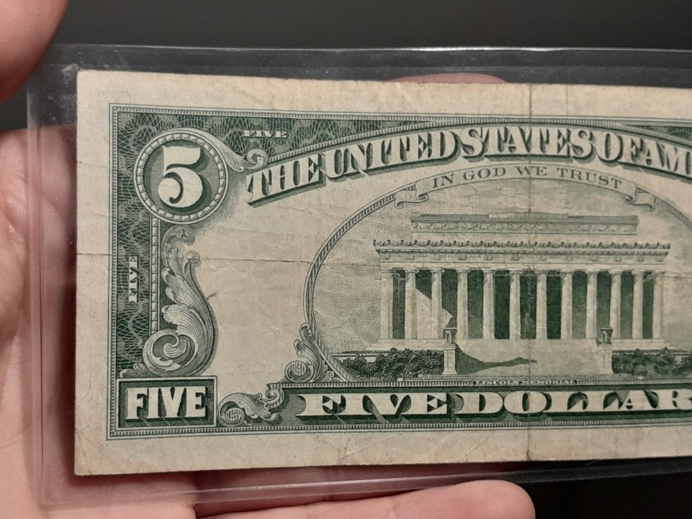 1963 $5 US Red Seal Note