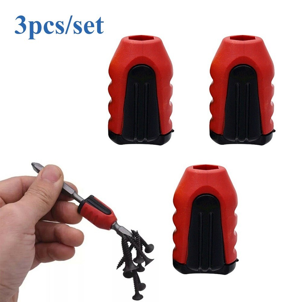 3xMagnetizer Drill Bit Magnetic for RING Magnet Screwdriver Bit Holder