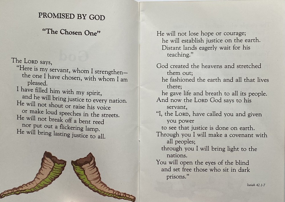 God With Us! Christmas Scriptures, Vintage 1976 Holy Devotional Booklet.