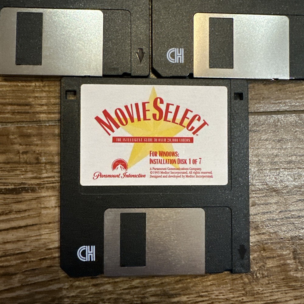 Movie Select For Windows By Paramount Interactive 3.5 Media 7/7 Complete