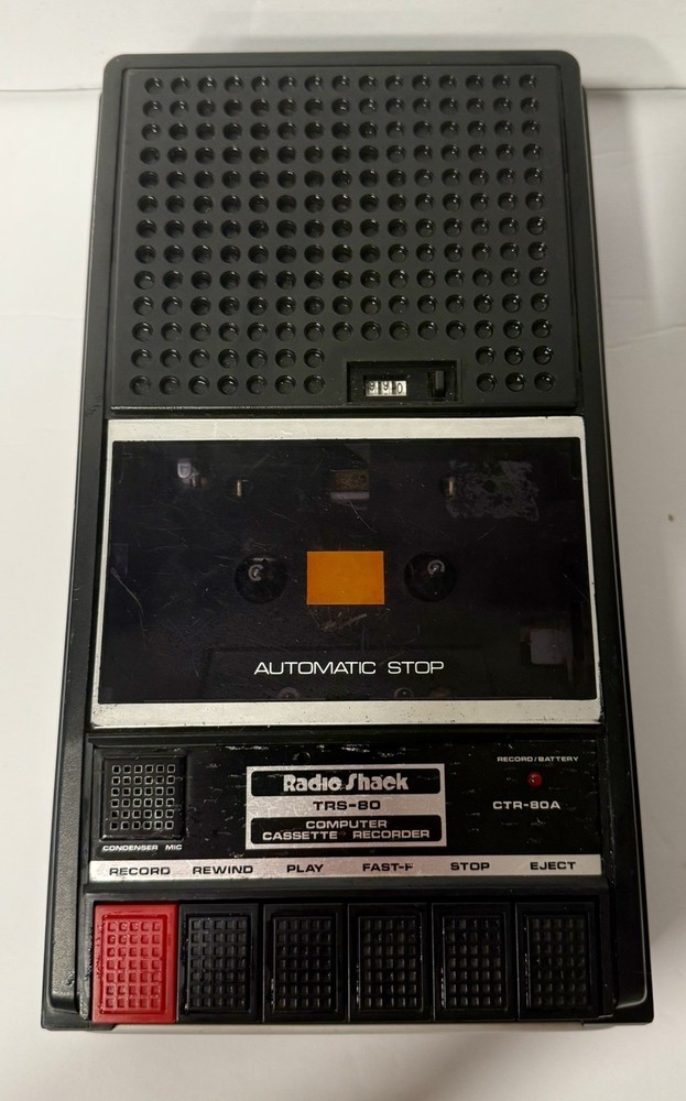 Radio Shack TRS-80 Computer Cassette Tape Recorder CTR-80A Untested (parts)