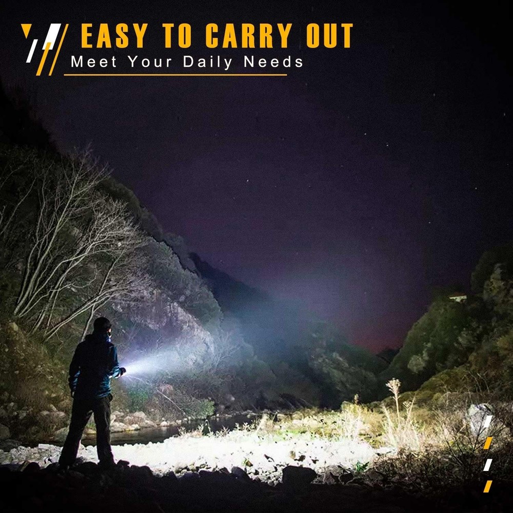 Flashlights High Lumens, Spotlight Flashlights, IPX5 Waterproof Flashlight, R...