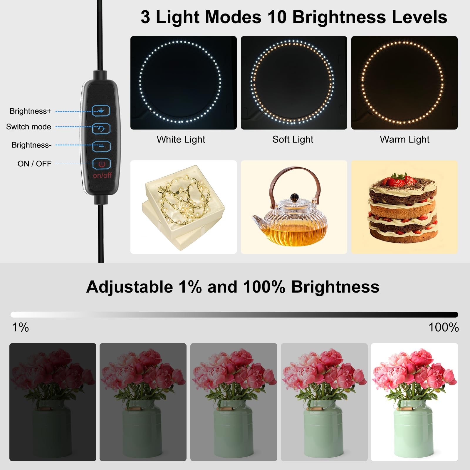 TzezFoz 16x16in Folding Portable Photo Lighting Upgrade 16x16 inch, 16*16in