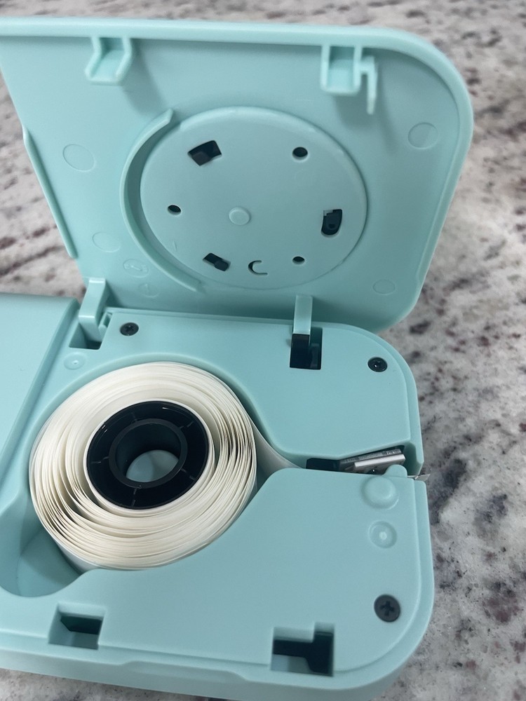 Phomemo D30 Smart Mini Label Maker Light Blue with Carrying Case & Label Rolls