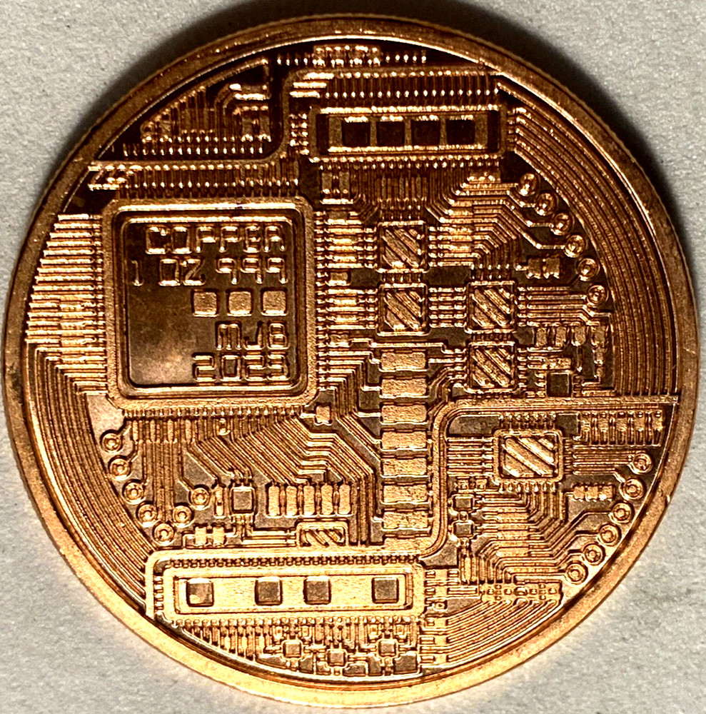 2023   MJB   1OZ .999 FINE COPPER ROUND.