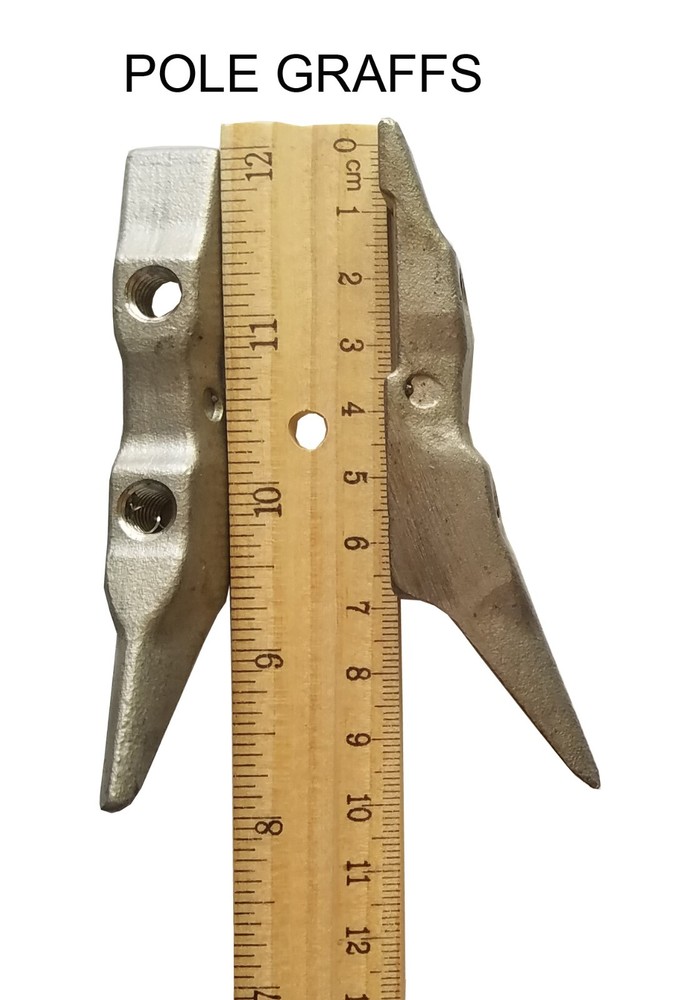 Replacement Gaffs For Pole Climbing Spikes Set + Screws EvokeGear Thin Barks