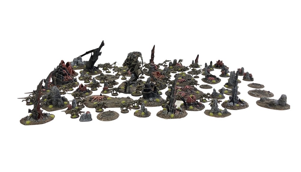 Large Tyranid Army/ Battlefield Terrain Painted Set Custom