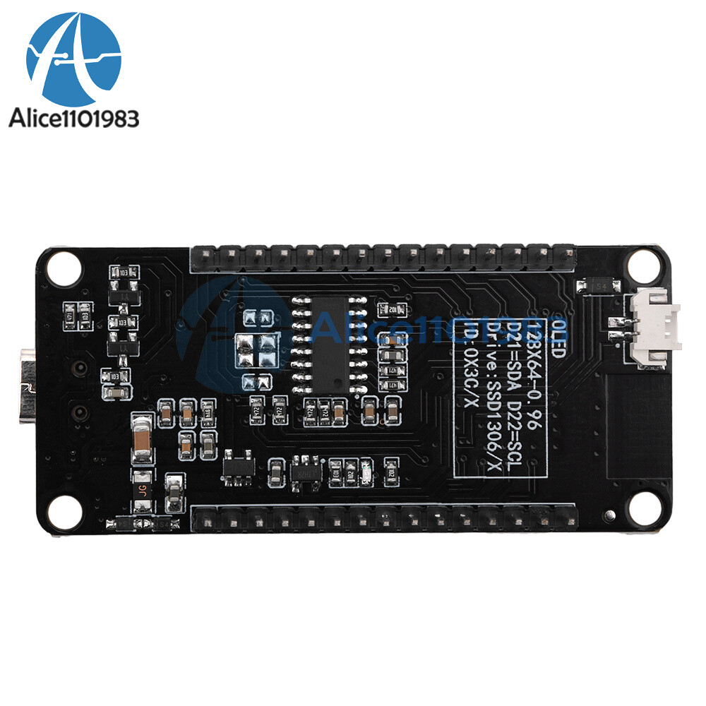 0.96" ESP32 ESP-WROOM-32D WIFI Bluetooth Development Board OLED CH340C Module