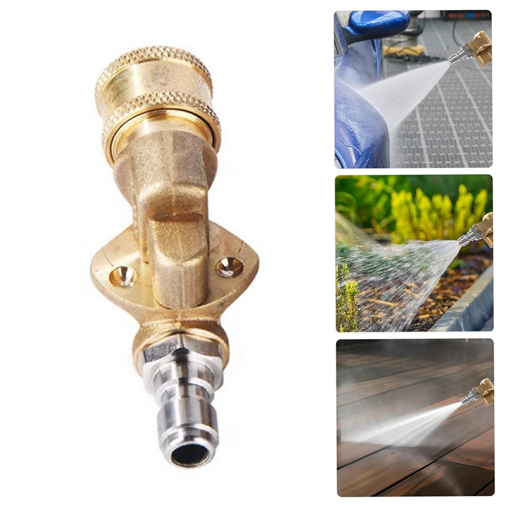 Quick Connecting Pivoting Coupler Leak-proof +180°Adjustable Head WIth1/4 ''Plug