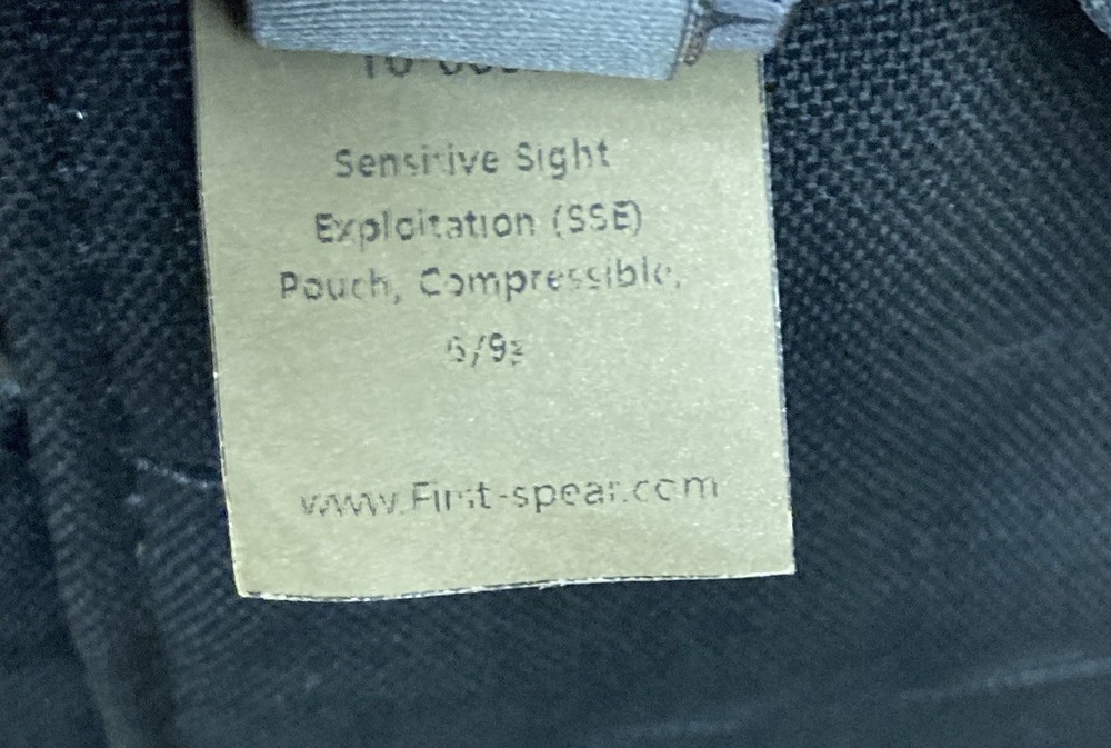 FirstSpear SSE Sensitive Site Exploitation Folding Dump Pouch 6/9 MOLLE - Black