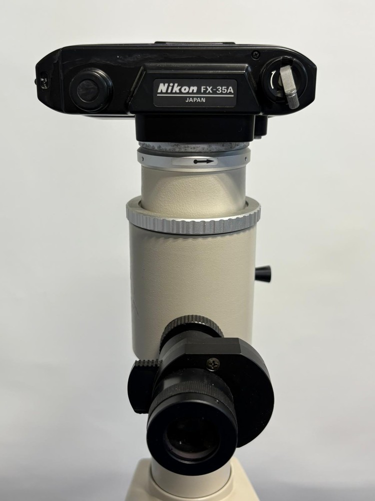 Nikon Optiphot Trinocular Microscope w/ UFX-II Camera Controller & Accessories