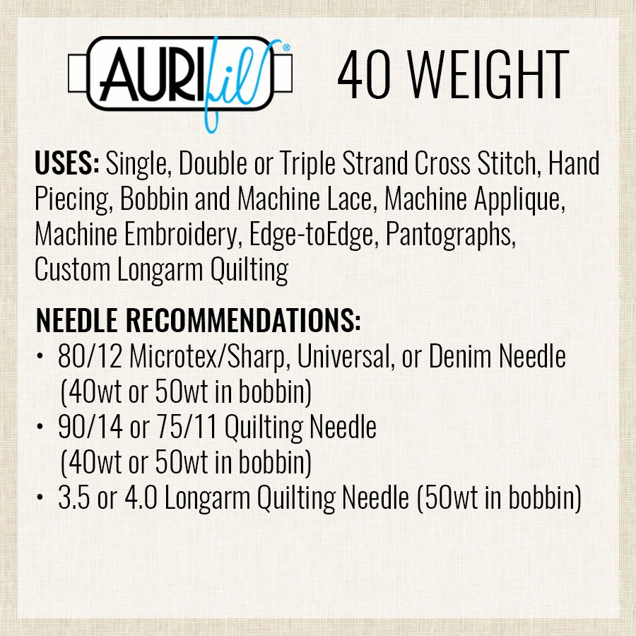 Medium Mint 2835 | 40wt Large Spool 1000M / 1094Y | Aurifil