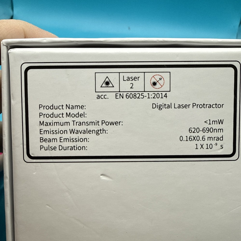 Digital Laser Protractor Inclinometer Square Head Electronic Dipmeter