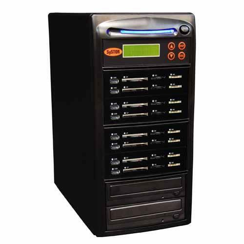 Systor 1:7 USB/SD/CF/MS Flash Memory Combo Card Duplicator - MDISC CD DVD Copier