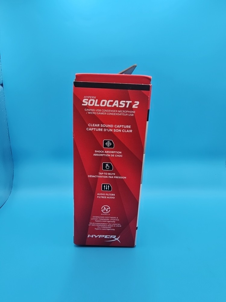 HyperX SoloCast 2 Gaming USB Condenser Microphone Built-in Shock Mount for PC