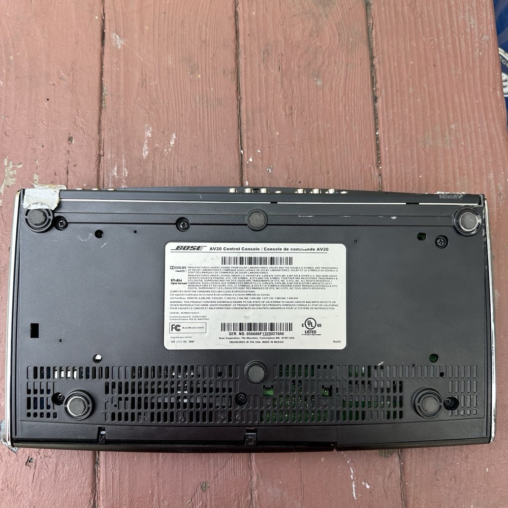 Bose AV20 Control Console Only Untested