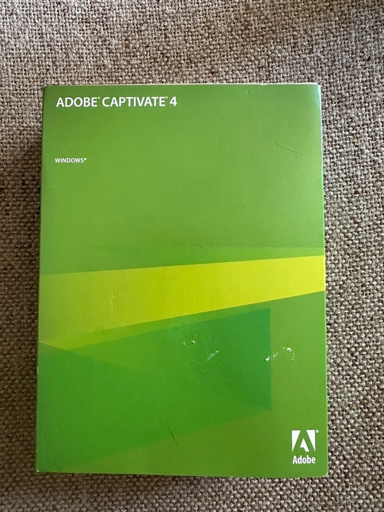 Ad0be Captivate 4.0 Software Windows Full Retail W/ Serial Number