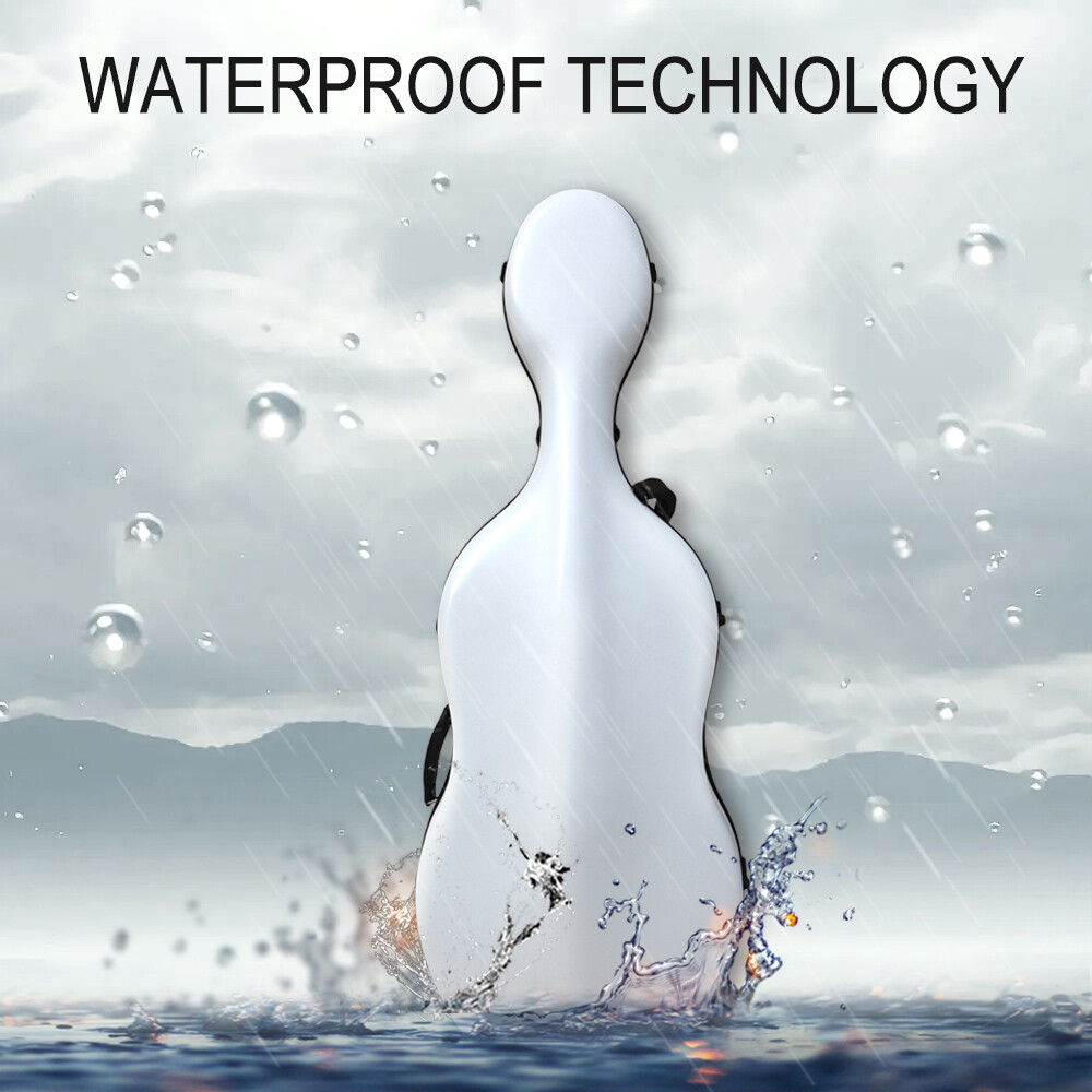 4/4 hard Cello case full size with wheel Aviation ABS Composite material Durable