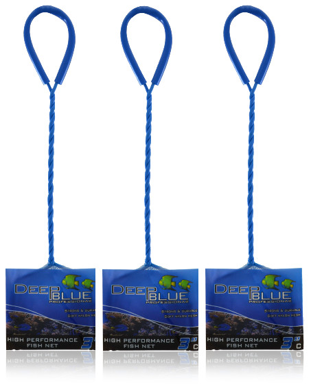 DEEP BLUE HIGH PERFORMANCE AQUARIUM FISH NET 3" COURSE NYLON MESH ADB12013  3X